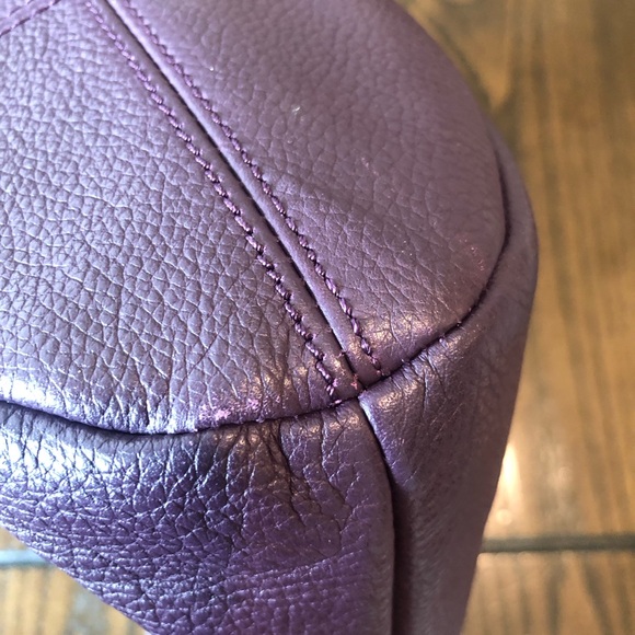 Purple Drawstring Bucket Bag - Picture 4 of 5